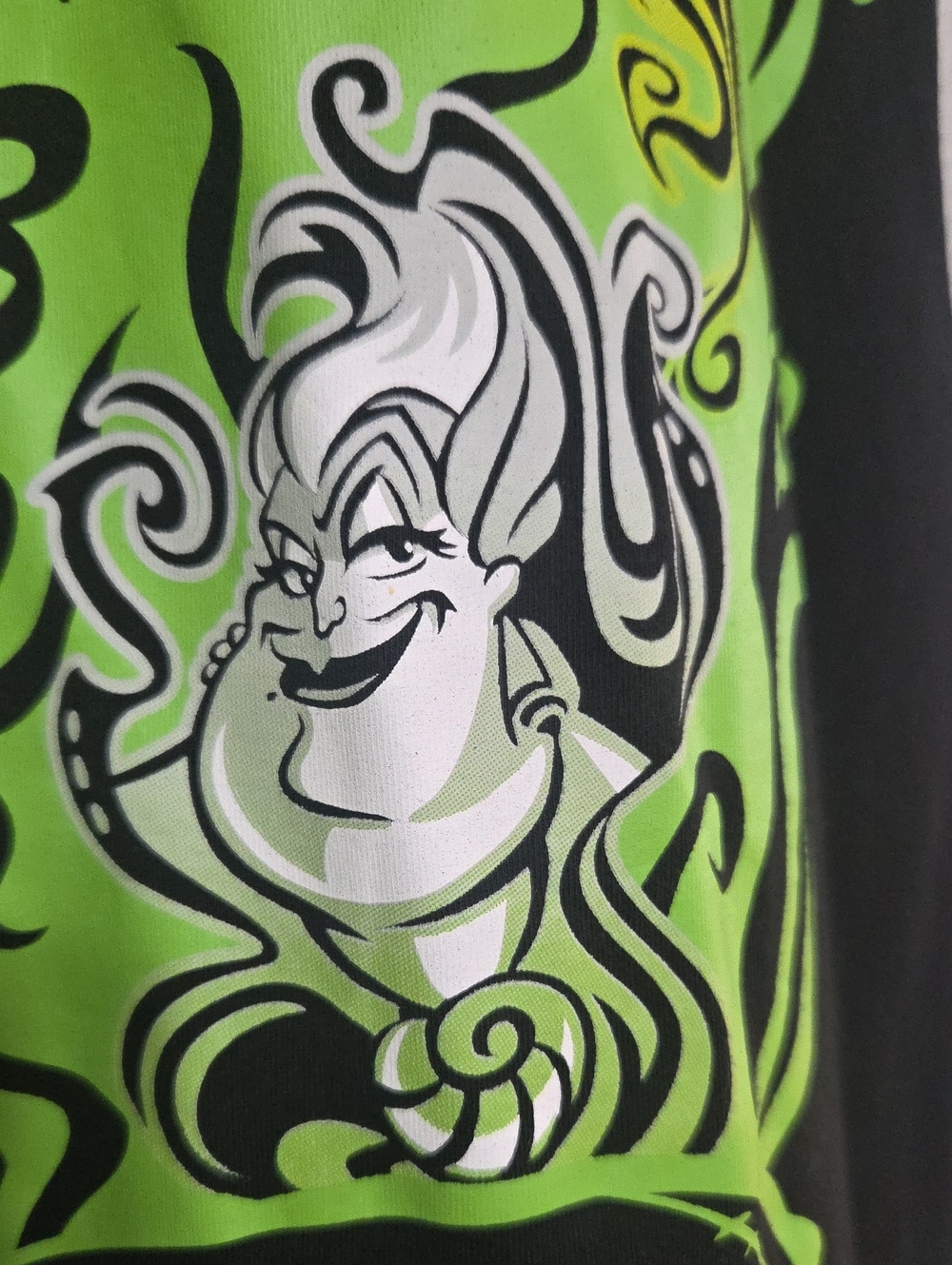 Loungefly Disney Villains 'Boogie Bash'  Black & Neon Green - Picture 8 of 8
